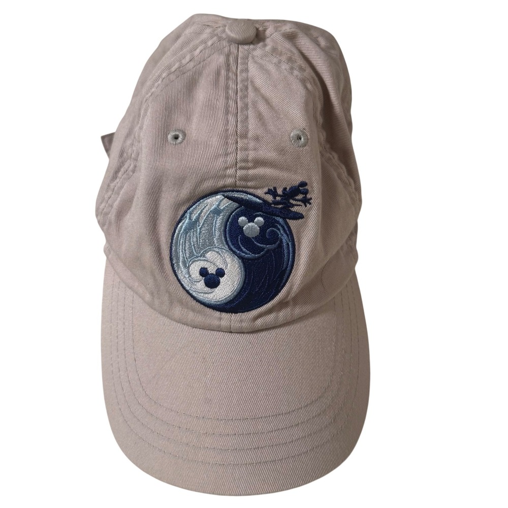 Vintage Y2K tan Hat Dad Cap surfing Khaki ocean peace Mickey Mouse adult adult